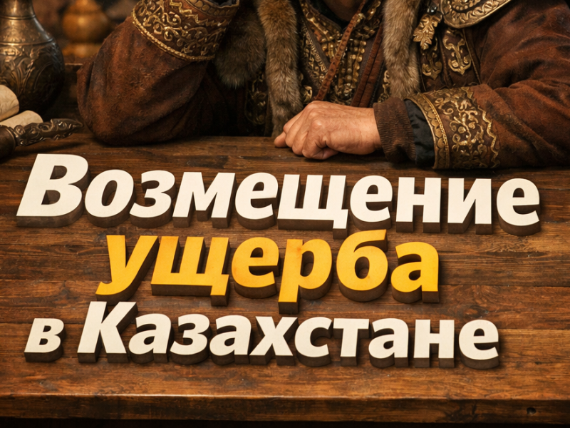 Возмещение ущерба в Казахстане: порядок действий и помощь юриста