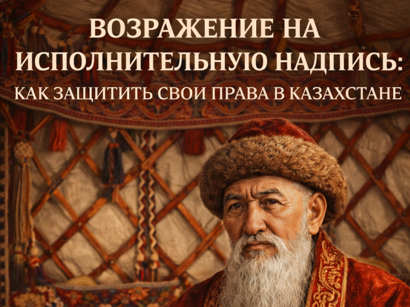 Возражение на исполнительную надпись: как защитить свои права в Казахстане